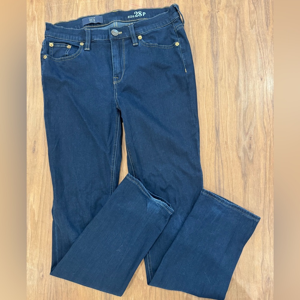 JCREW Reid Dark Wash Full Length Jeans 28p